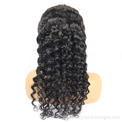 factory price brazilian wigs,good quality deep wave 13*4 lace frontal pure human hair wigs for black women,deep weaves and wigs
